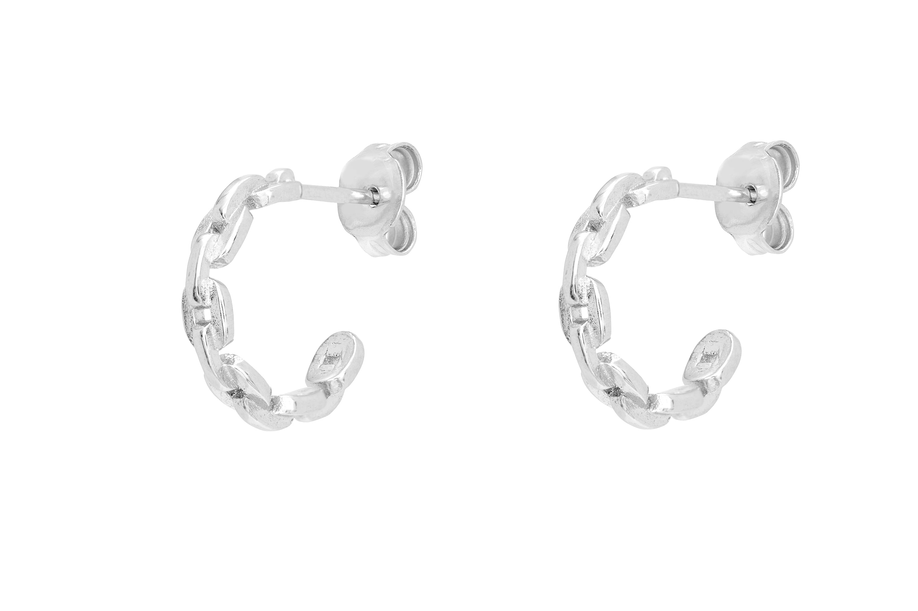 Sabrina Sterling Silver Hoop Earrings - Boho Betty