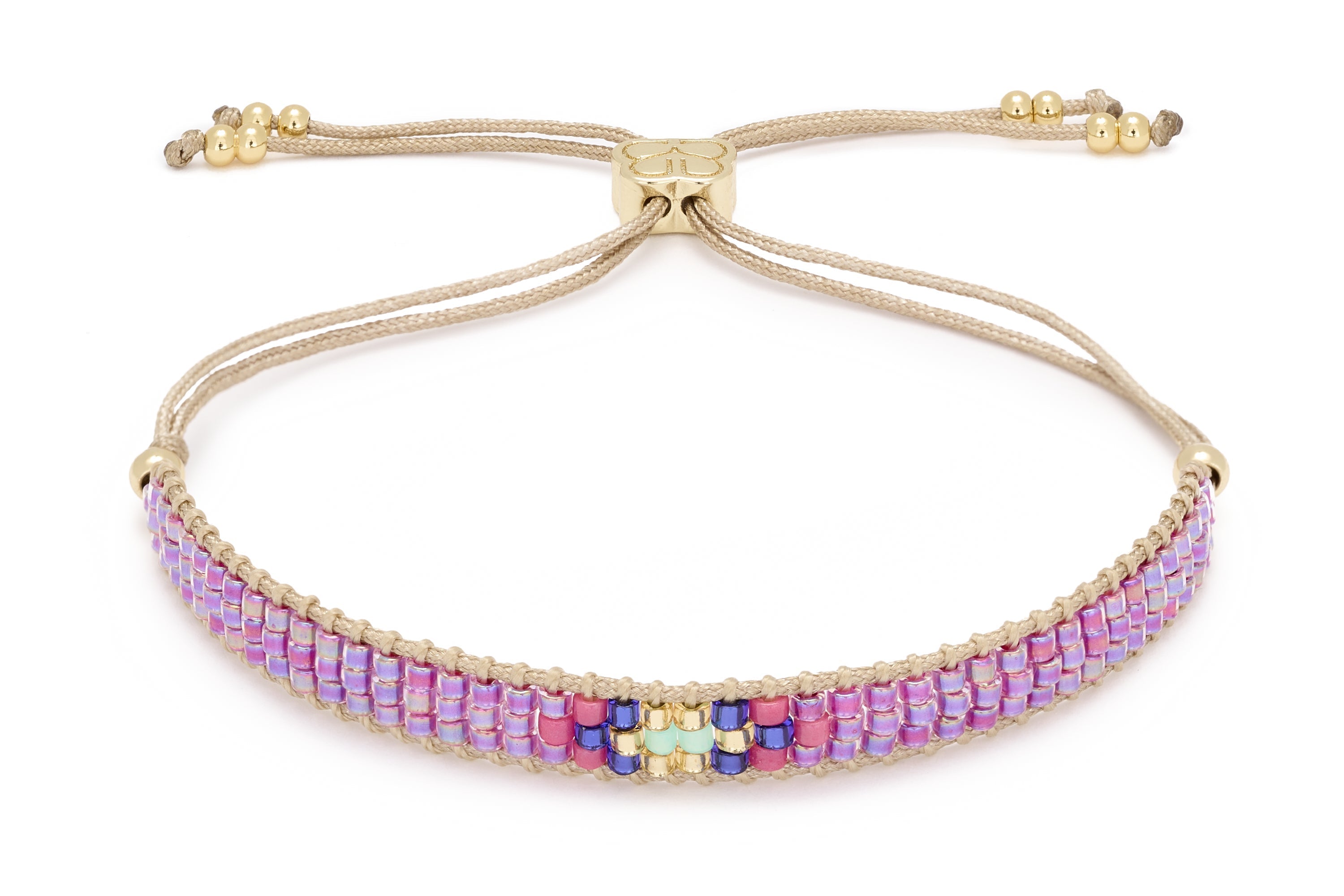 Jump Lilac Friendship Beaded Bracelet - Boho Betty