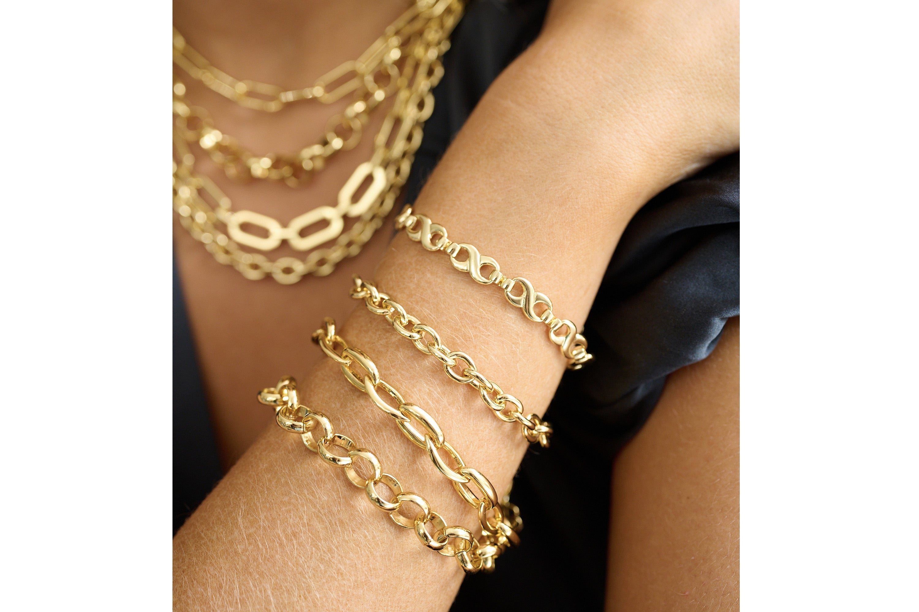 Bold Gold Chunky Chain Bracelet